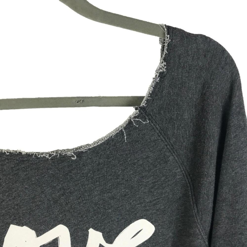 PINK by Victoria's Secret Women's Gray Crew Neck Sweatshirt with 86 - Picture 4 of 4